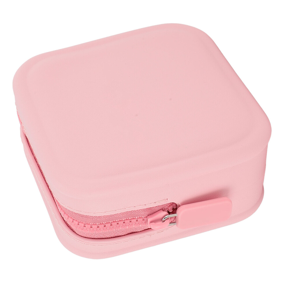 (Roseate) Small Waterproof EVA Cosmetic Bag Portable Makeup Zipper Case Roseate