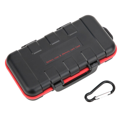 Drop Resistant Waterproof Battery Memory Card Storage Box for LP E8