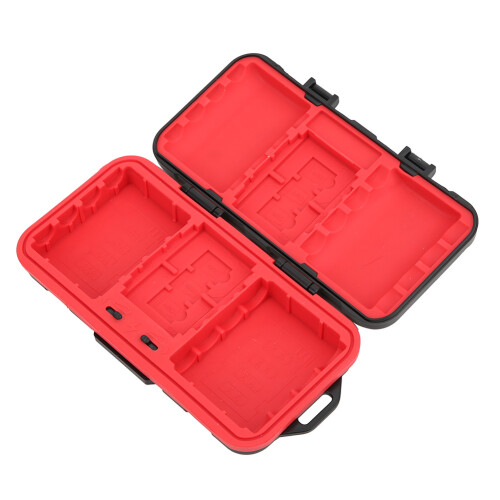 Drop Resistant Waterproof Battery Memory Card Storage Box for LP E8 2