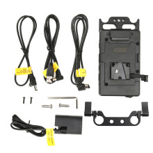 V Lock Mount Battery Plate with D-Tap DC USB Output for Cameras