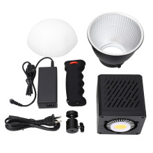 (US Plug) 40W LED Video Light 2500-6500K 13500lm TLCI 96 CRI 95 Dimmable COB EU