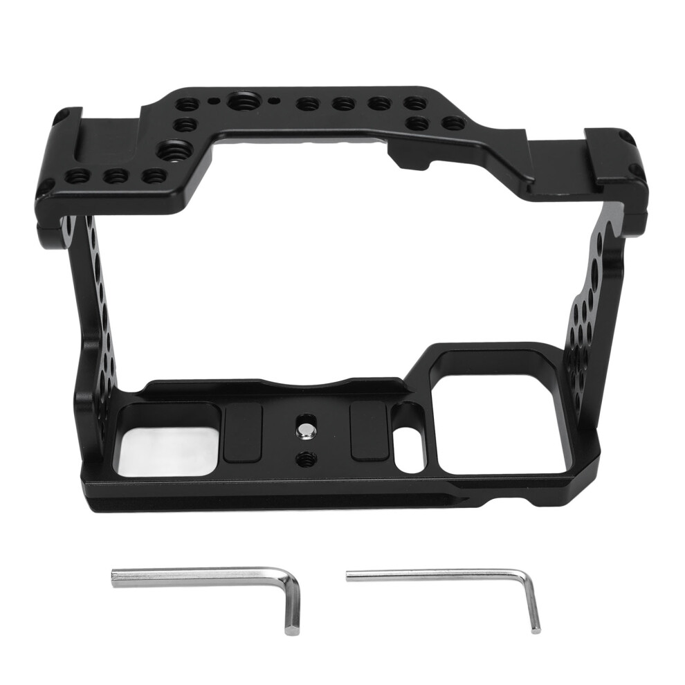 Camera Cage For A7m3 A7r3 1/4 3/8In Thread Holes Cold Shoe Video Rig 643505165326
