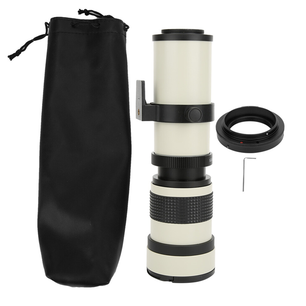420Mm F8.3 Zoom Manual Focus Lens For Ef-S Camera White 643505032505