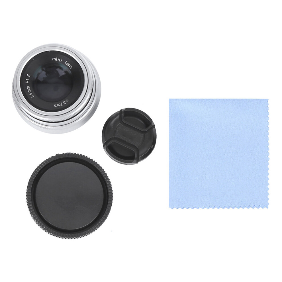 ( M4/3 Mount) Newyi 35Mm F1.6 Mark Ii Large Aperture Manual Lens Eos M Silver 643505148305