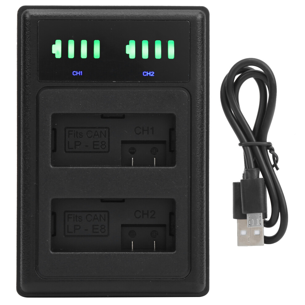 Double Charging Station Fast Charger Typec Lcd Display For Lpe8 643505144406