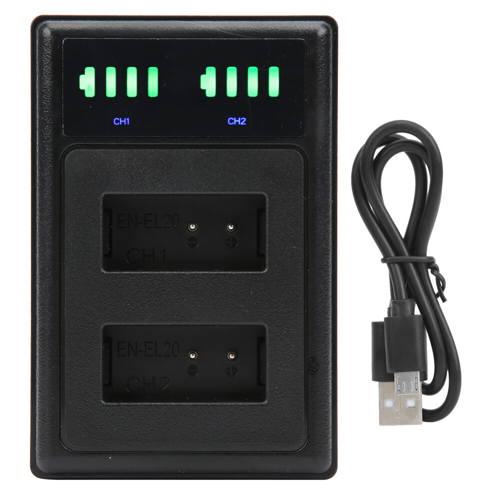 Dual Port Camera Dock Charger For Enel20 Battery 643505144628