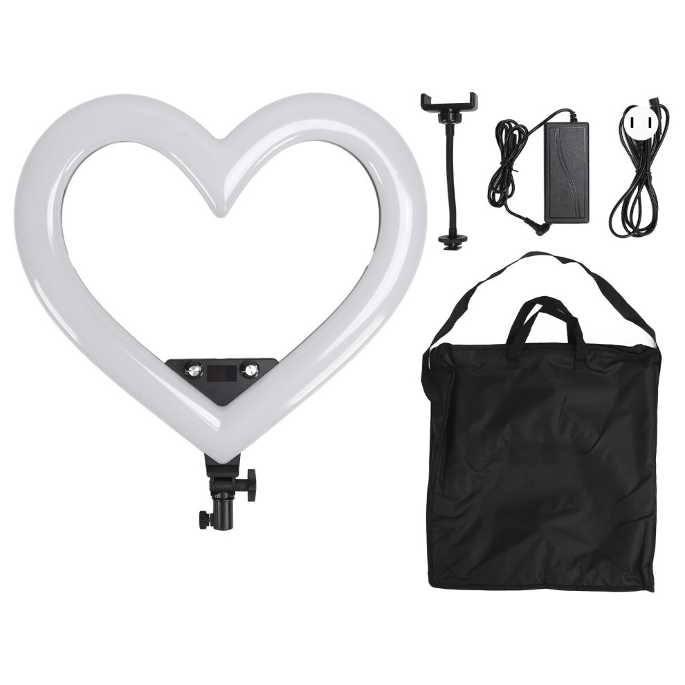 (Us Plug 100‑240V) 19In Led Ring Usb Rechargeable Rgb Heart Fill Uk Plug Light 643505109320