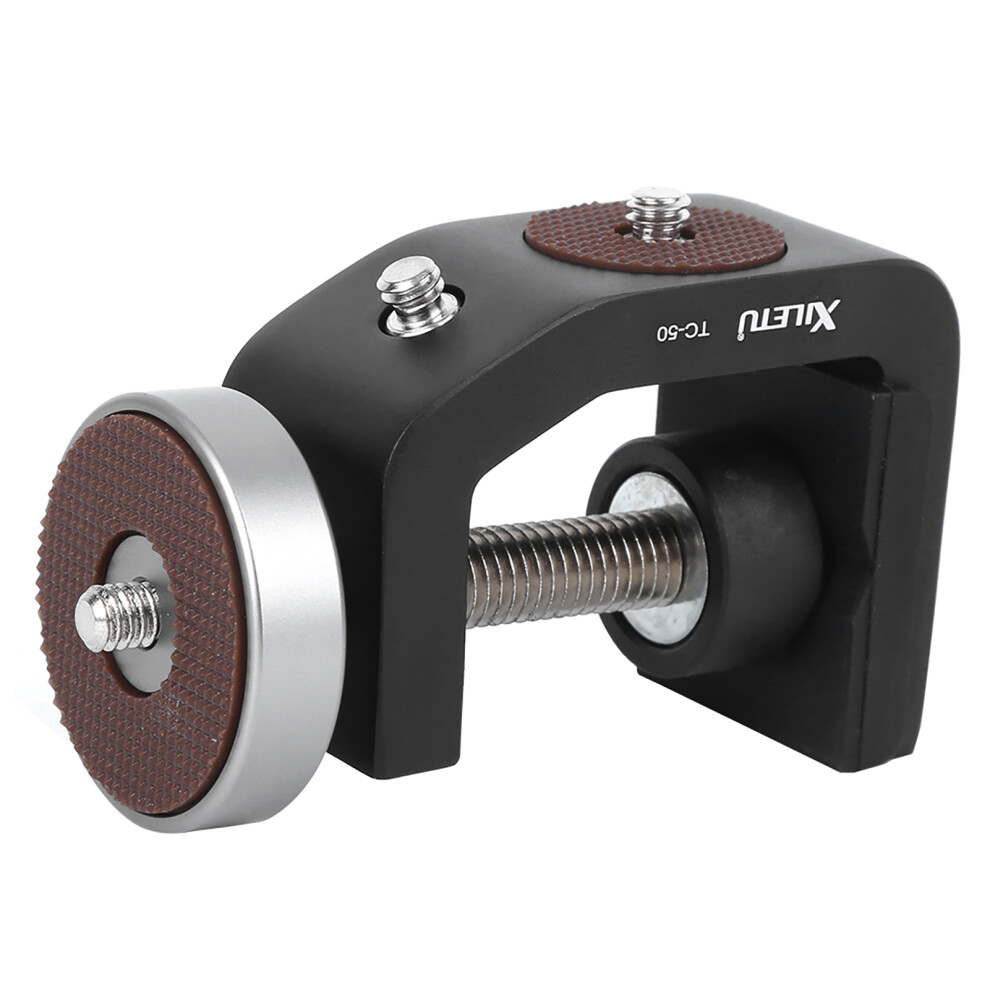 Xiletu Tc-50 Aluminium 1/4" Screw C Clamp Photography Clip Black 643505148527