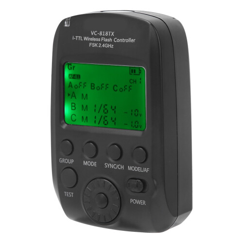 VISICO VC-818TX TTL Flash Trigger 2.4G Wireless 8 Channels for Nikon 1