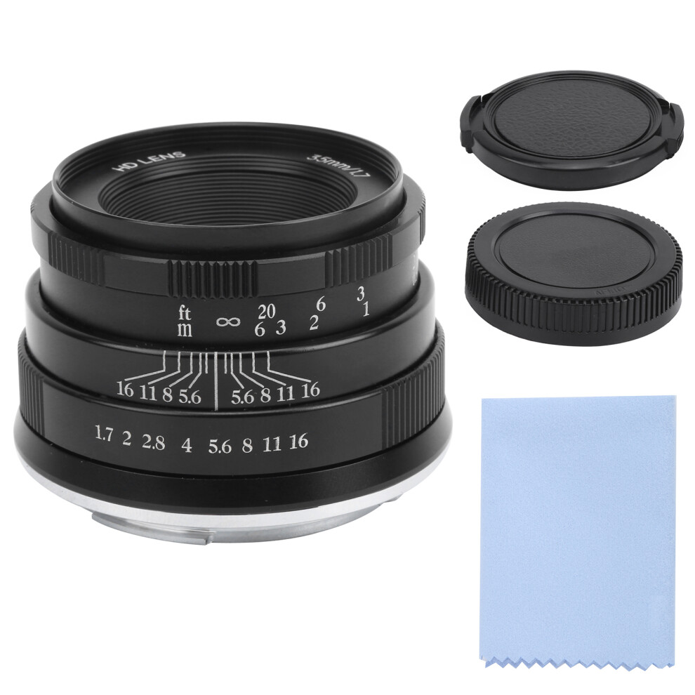 () Newyi 35Mm F1.7 Lens For Canon M3/M5/M6/M6 Ii Black/Silver 643505024890
