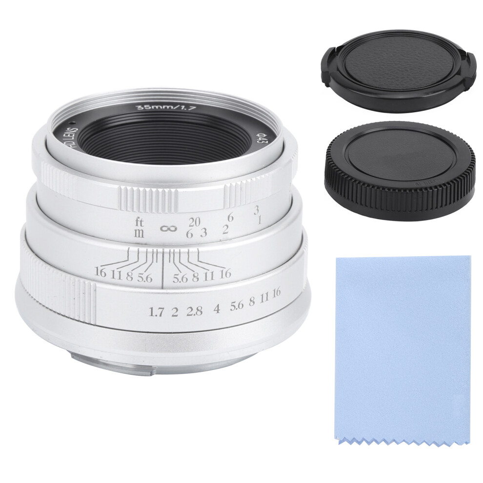 (Silver) Newyi 35Mm F1.7 Lens For Canon M3/M5/M6/M6 Ii Silver 643505024883