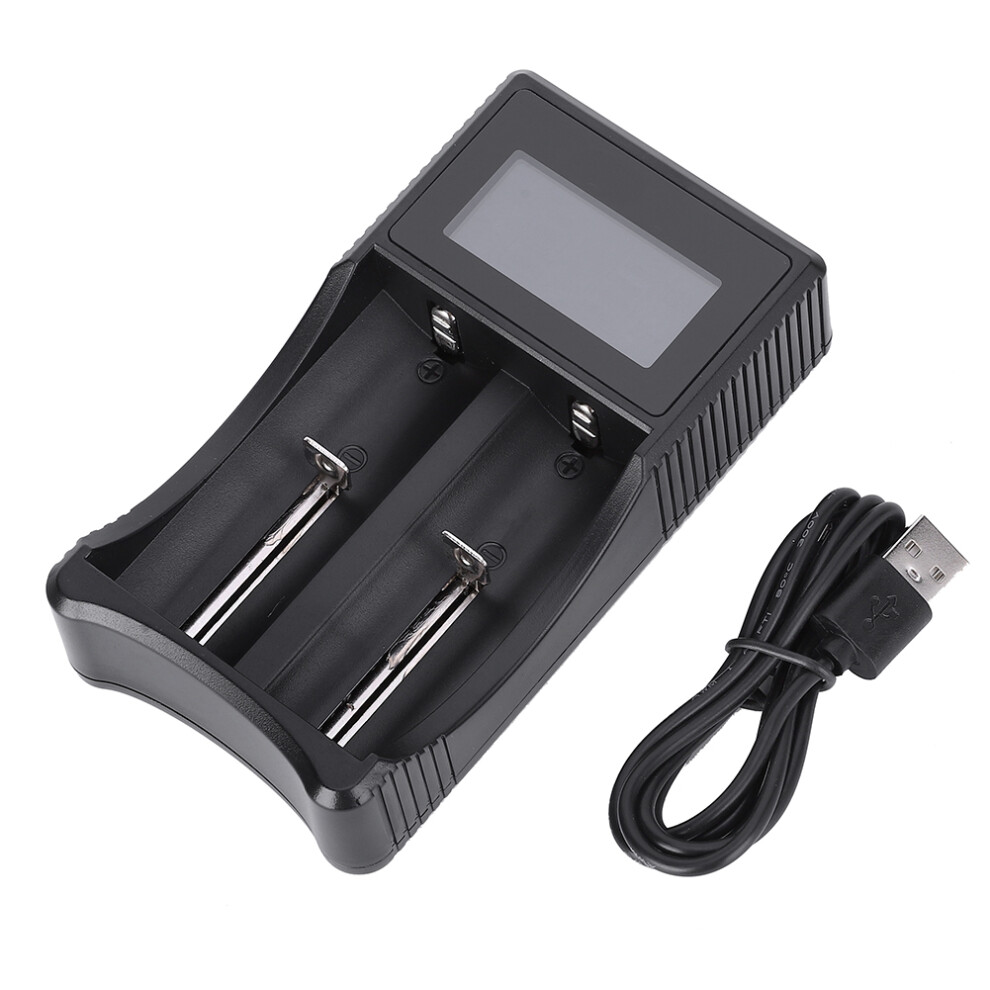 Seivi Pc Portable Lcd Usb 4-Slot Aa Aaa Nimh Nicd Charger Black 643505148633
