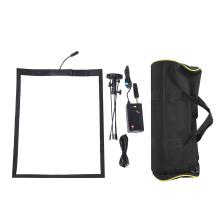 (US Plug) SC-1000B Nylon 5600K High Power Rollable LED Video Light CRI96 TLCI96
