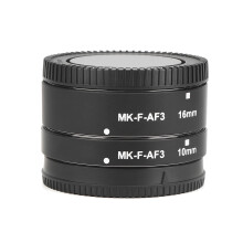 Meike MK F AF3 Metal Nickel Plating Macro Lens Ring for Fuji X Mount