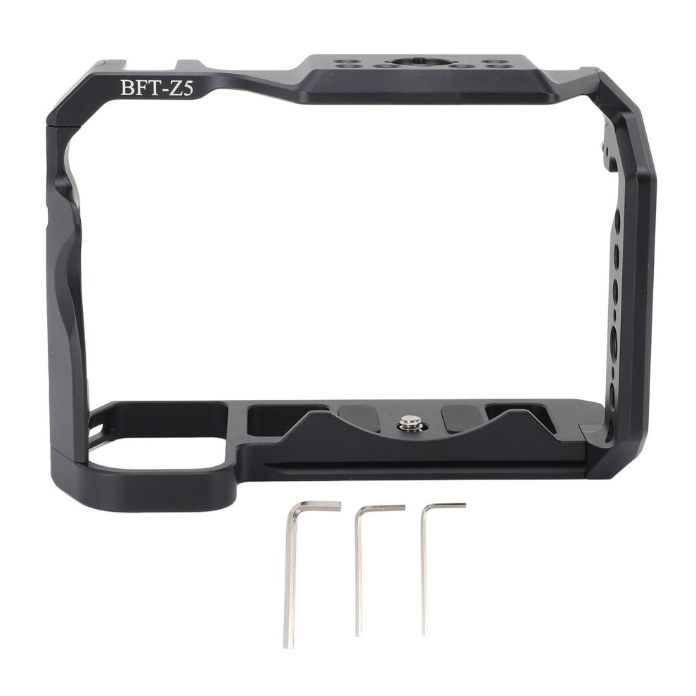 Aluminum Camera Cage For Z5 1/4In 3/8In Holes Cold Shoe Mount 643505165357