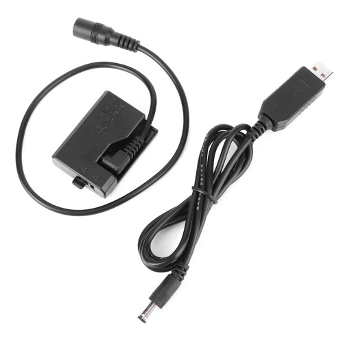 USB to ACK-E10 Full Decoding Dummy Battery for Rebel T3/T5/T6/T7/T100 1