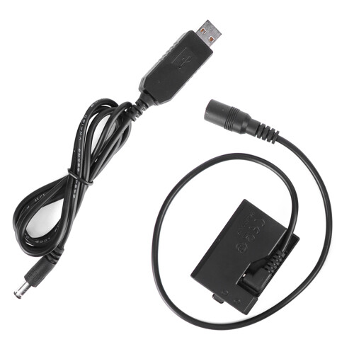USB to ACK-E10 Full Decoding Dummy Battery for Rebel T3/T5/T6/T7/T100 2