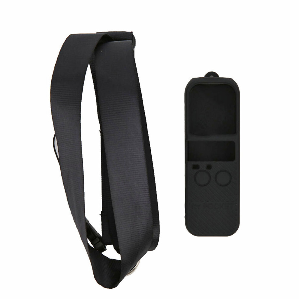 Silicone Case With Shoulder Strap Lanyard For Dji Osmo Pocket 643505147148