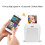 (white) Mini Portable Phone Printer Built-in Battery HD White 4