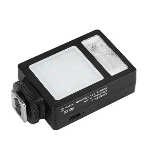 Small Camera Flashlight 5 Brightness Levels GN10 2500K-6500K 1