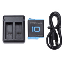 Sports Camera Dual Charger Rechargeable Battery for Hero 9 10