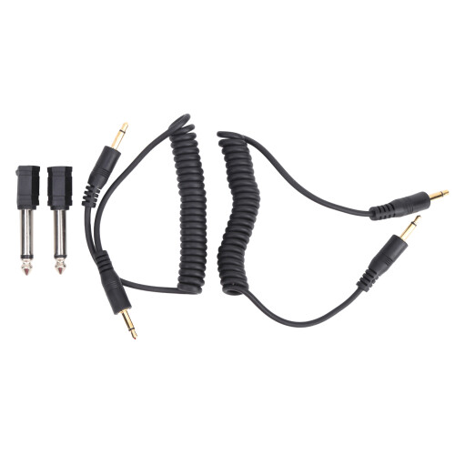 2Pcs Universal Digital Camera 3.5mm-6.35mm Sync Cable Set