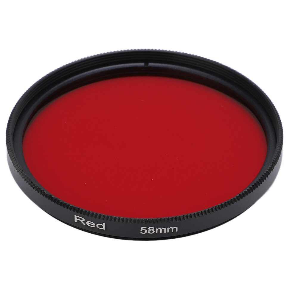(58Mm) Filter 52Mm Optical Glass For Nikon Camera Lens Red 643505014884