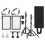 (EU) 15W LED Panel Light 1.2M Stand Phone Holder 3000K-6500K Dimmable 1