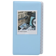 (Bleu) 64 Pockets Universal Photo Album PVC Card Holder SQ20/SQ10/SQ6/SP-3