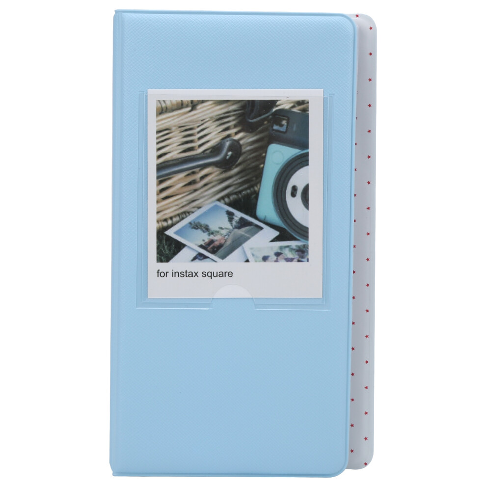 (Bleu) 64 Pockets Universal Photo Album Pvc Card Holder Sq20/Sq10/Sq6/Sp-3 643505021820