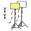 (EU) 15W LED Panel Light 1.2M Stand Phone Holder 3000K-6500K Dimmable 5