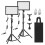 (US) 15W LED Panel Light 1.2M Stand Phone Holder 3000K-6500K Dimmable 2