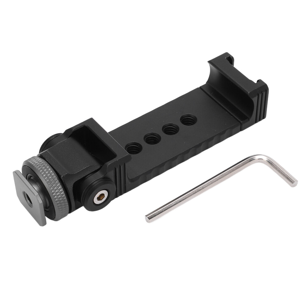 Portable Phone Tripod Mount With Cold Shoe Rotatable Clamp 643505015263