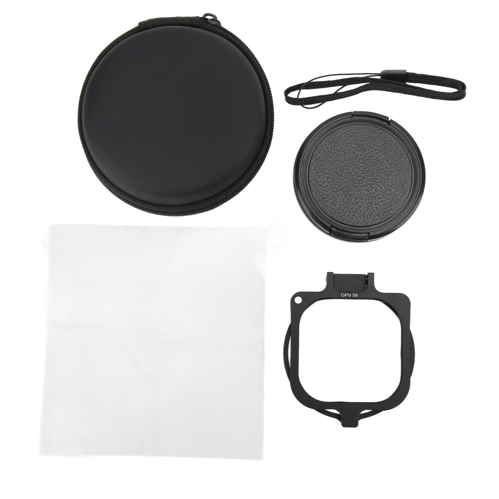 (Filter ) Junestar Diving Filter 58Mm Underwater Lens Filter For Hero 9 Purple/Red 643505016383
