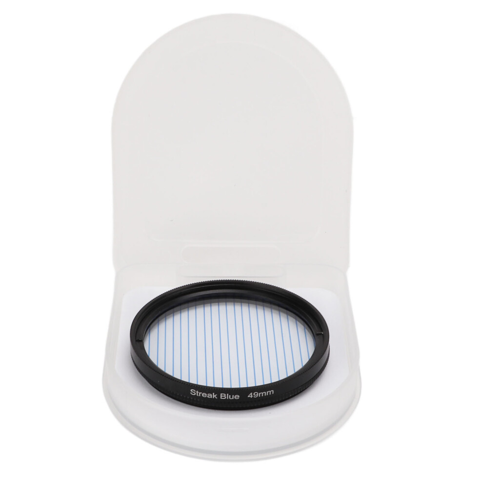 (49Mm) Junestar Streak Filter 40.5Mm Waterproof Camera Accessory Blue 643505009514