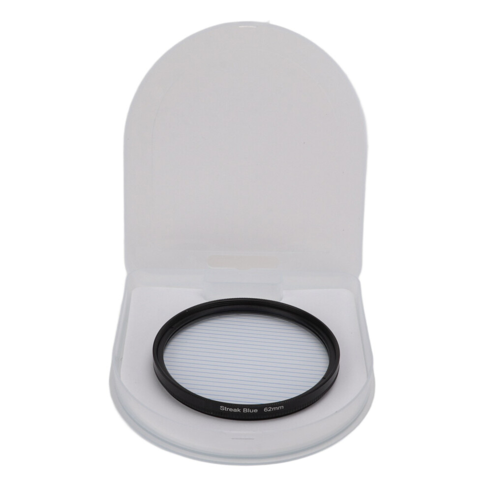(62Mm) Junestar Streak Filter 77Mm Aluminum Frame Camera Accessory Blue 643505009422