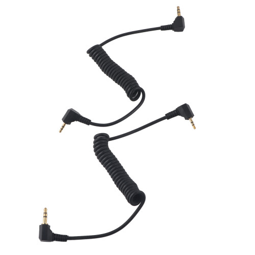 2pcs 3.5mm to Male Flash C1 Sync Cable Coiled for EOS 70D
