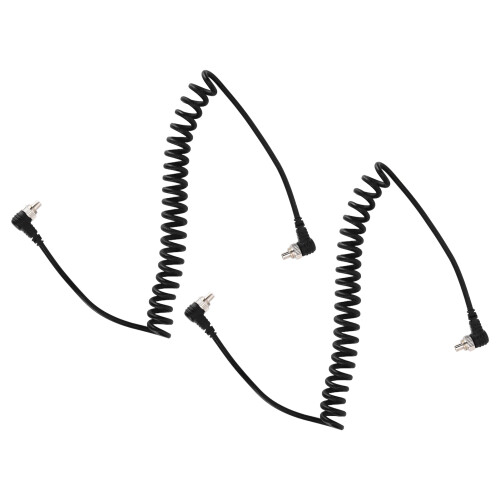 2Pcs Camera Flash Sync PC Cord Male to Male Universal Speedlite 1