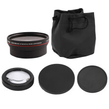 High Transmittance Optical Glass 0.45x Wide Angle Lens 67mm