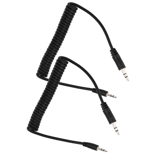 2pcs 3.5mm to Male Flash C1 Sync Cable Coiled for EOS 70D 2