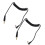 2pcs 3.5mm to Male Flash PC Sync Cable Coiled Screw Lock 2