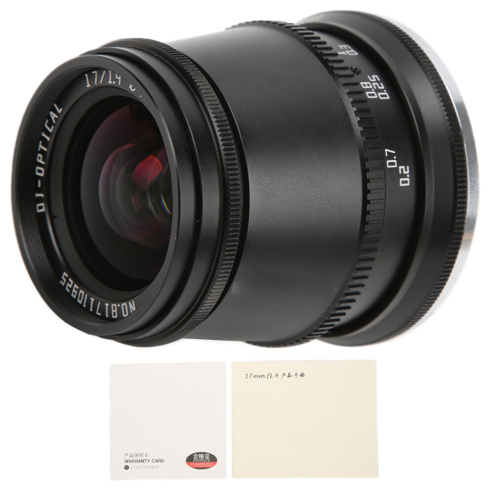 TTArtisan 17mm F1.4 FX Lens for Fujifilm XS10
