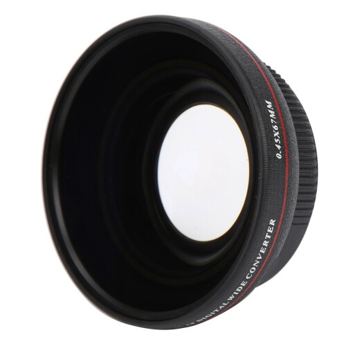 High Transmittance Optical Glass 0.45x Wide Angle Lens 67mm 1