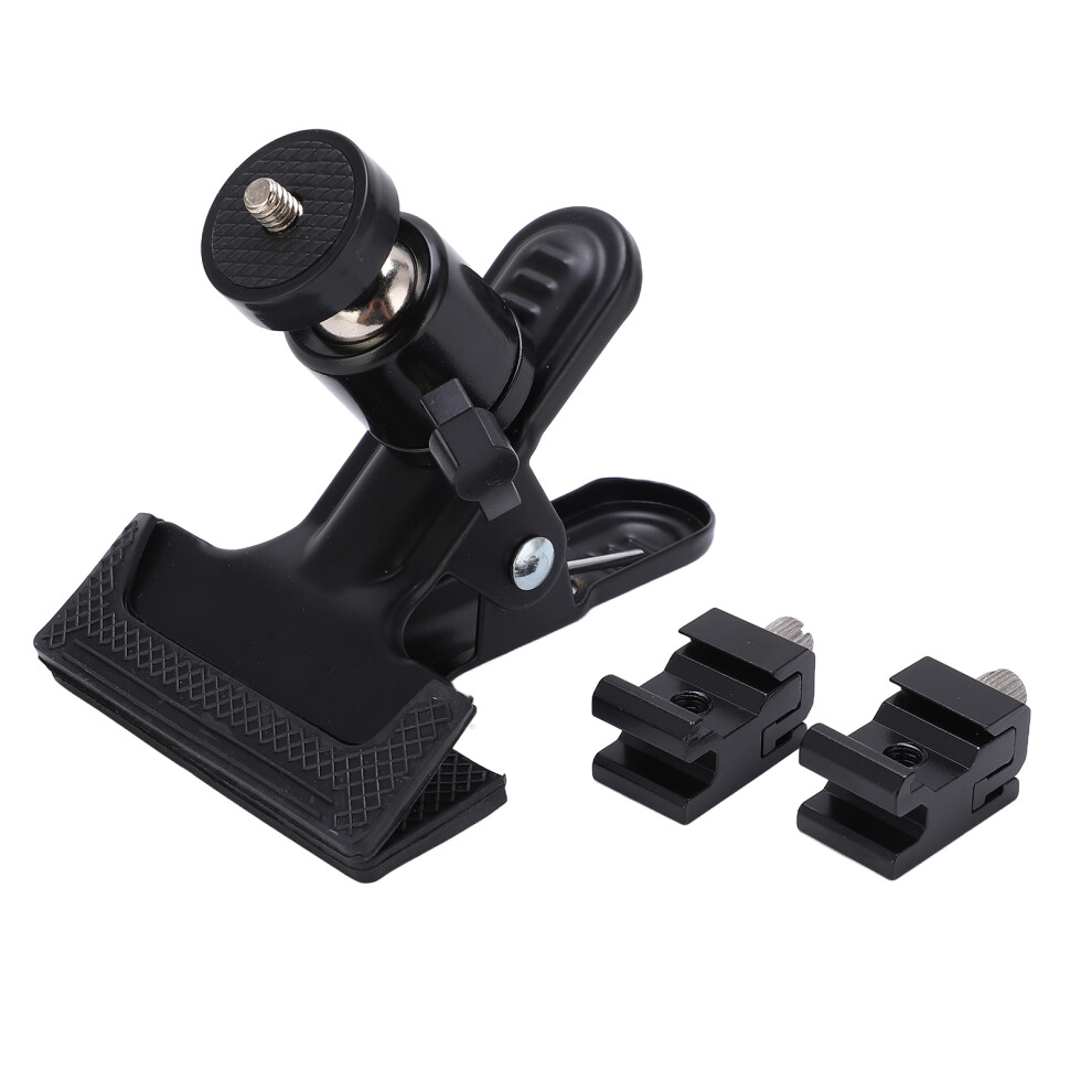 360 Rotation Camera Clip Clamp With Hot Shoe Base 643505020038