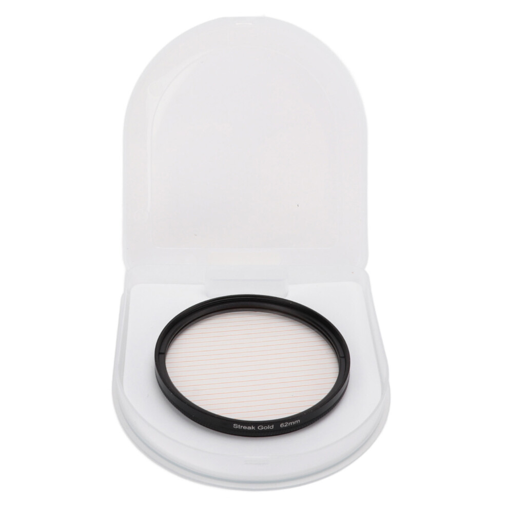 (62Mm) Streak 67Mm Lens Filter Antiscratch Glass Aluminum Frame Nikon Gold 643505009651