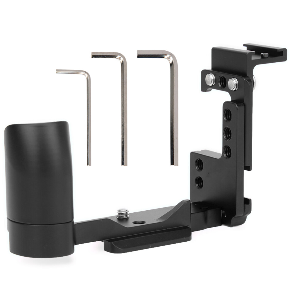 (Black) Metal Base Hot Shoe L Quick Release Plate For Canon Eos M6 Black 643505146394