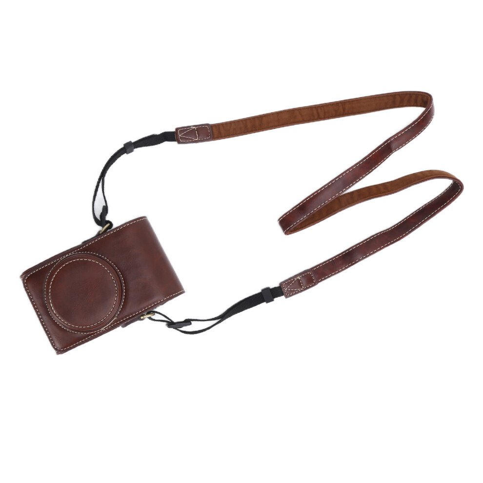 (Coffee Color) Retro Camera Case Pu Leather Cover With Strap For Ricoh Gr/Gr2/Gr3 Black/Brown 643505019698