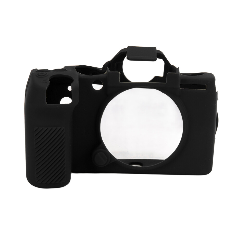 () Fuji Xs10 Camera Silicone Case Protective Sleeve Black/Red 643505136333