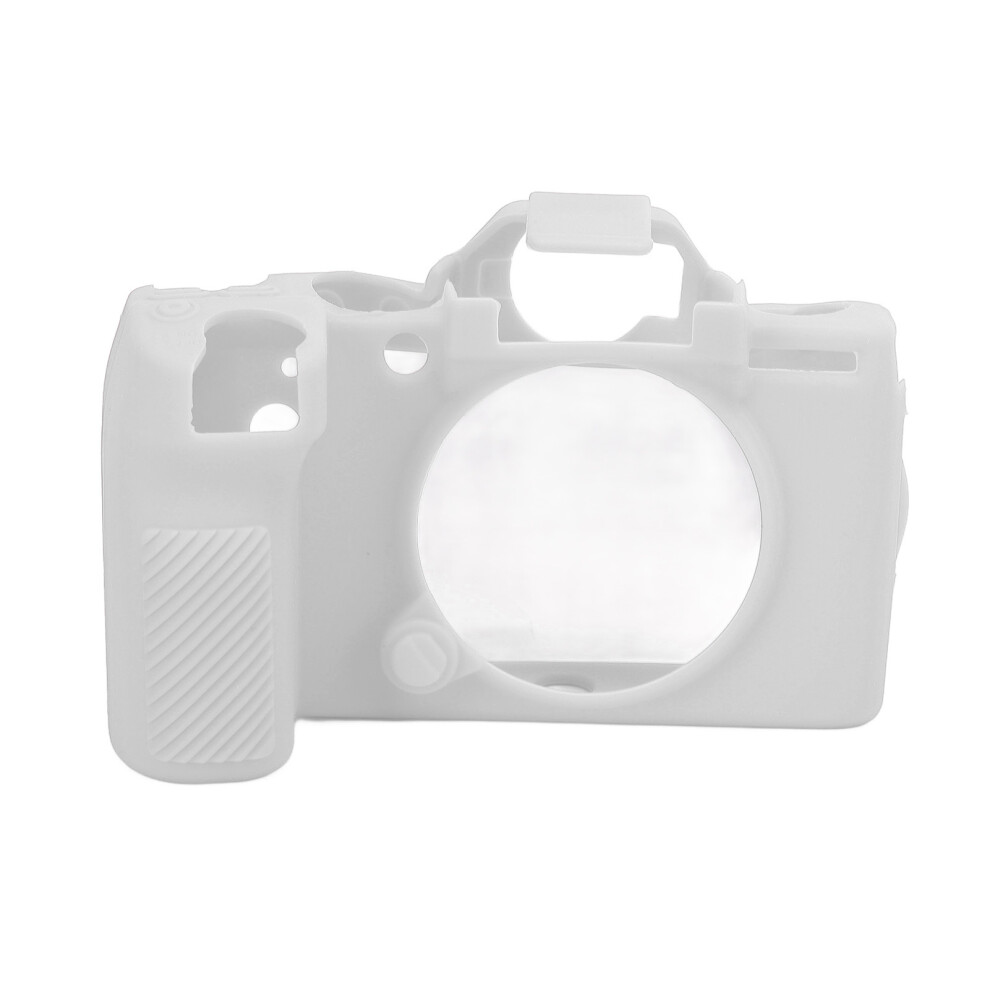 () Fuji Xs10 Camera Silicone Case Protective Sleeve White/Red 643505136319