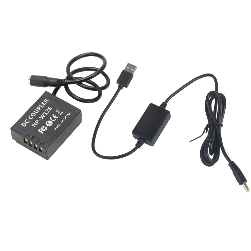 Np-W126 Dummy Battery Dc Coupler Adapter With Usb For Fujifilm Xt2 Xt3 643505020472